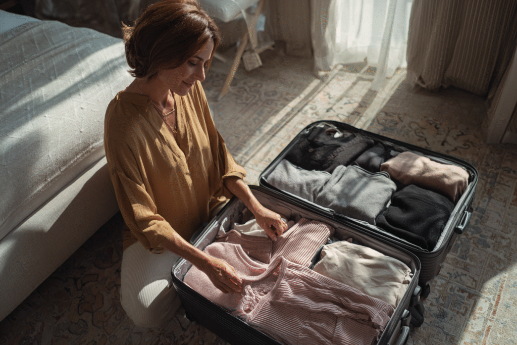 Como montar looks versáteis para viagens com mala enxuta