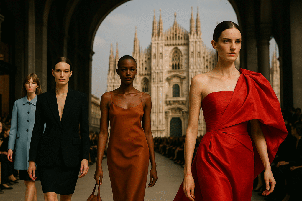 Semana de Moda Milão 2025 Prada Gucci e Novos Nomes em Destaque