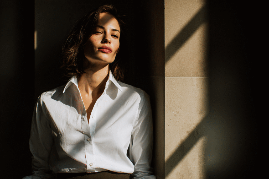 1 peça, 5 funções: camisa branca