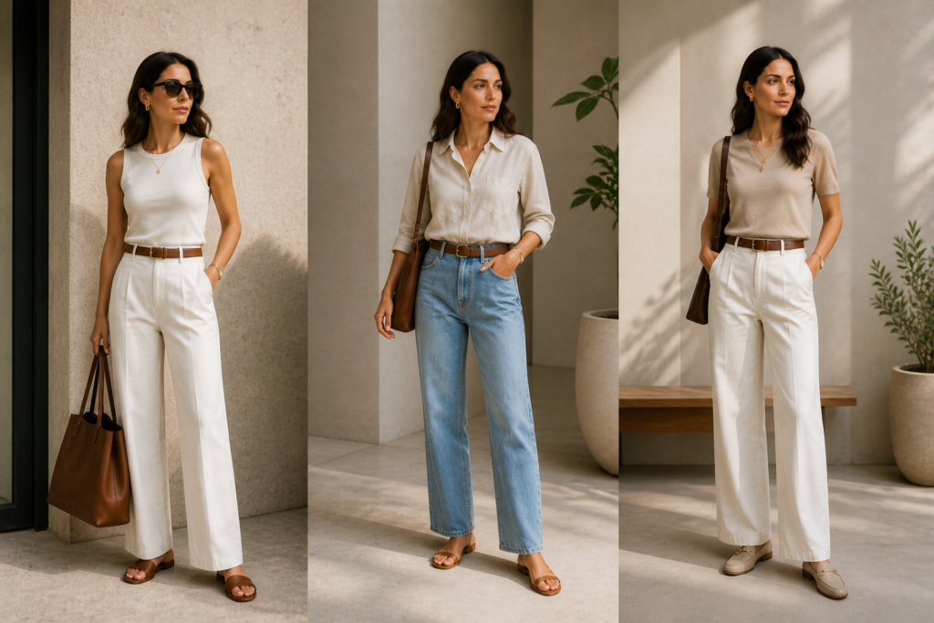 look quiet luxury adaptado ao clima e à rotina do Brasil