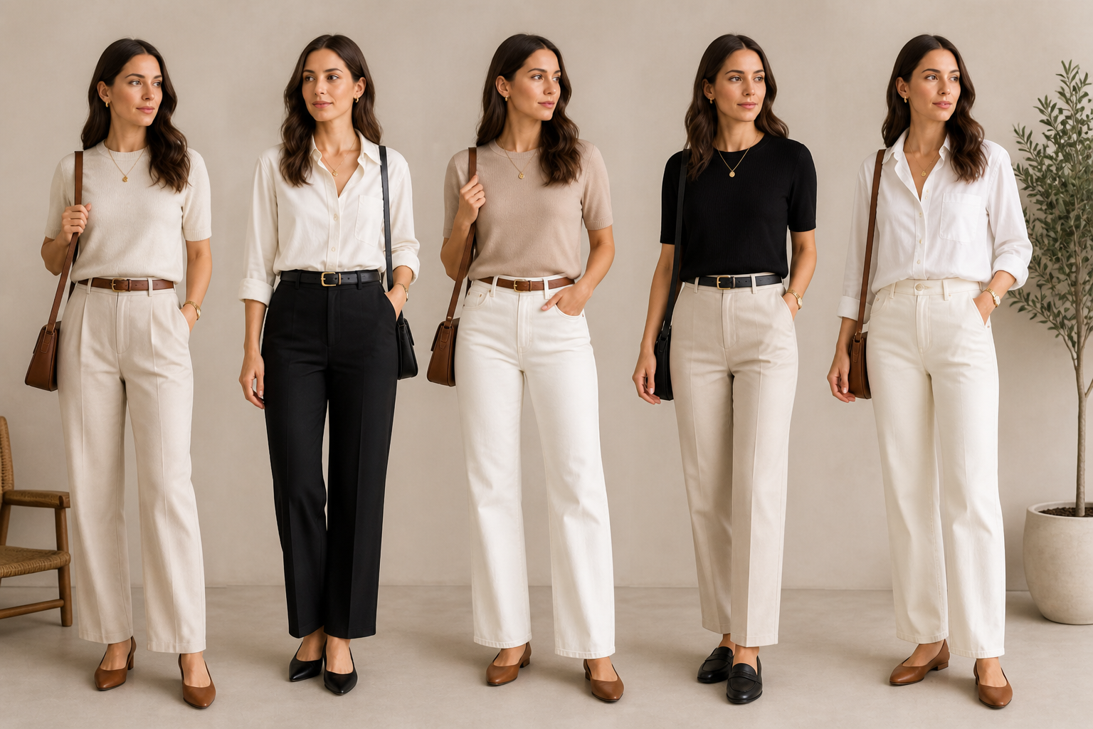 looks quiet luxury no Brasil com peças básicas e acessíveis em tons neutros